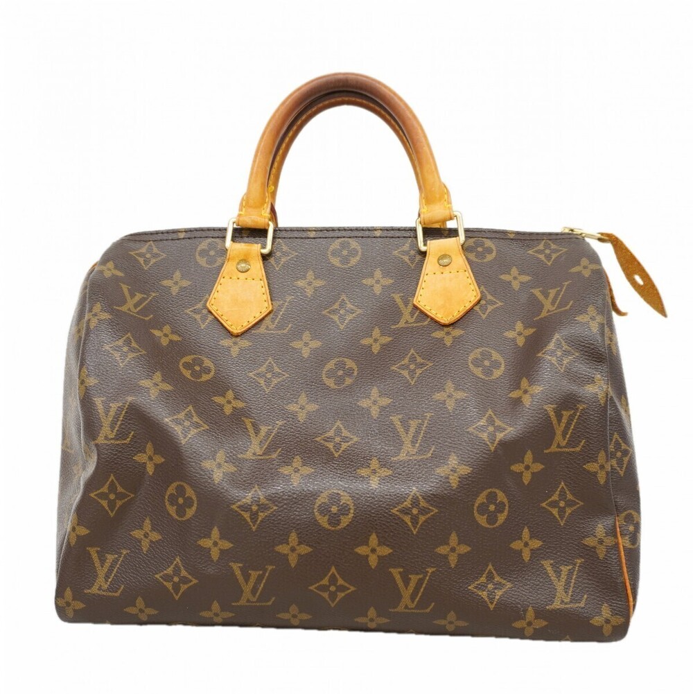 Louis Vuitton Monogram Speedy Brown Handbag Brown